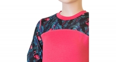 Triko dlouhé dětské SENSOR MERINO IMPRESS+spodky set růžová/floral