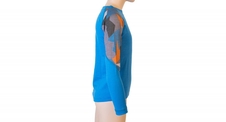 Triko dlouhé dětské SENSOR MERINO IMPRESS+spodky set modrá/camo