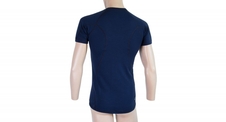 Triko krátké pánské SENSOR MERINO DOUBLE FACE tm. modré