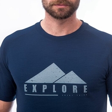 Triko krátké pánské SENSOR MERINO AIR PT EXPLORE tmavě modré