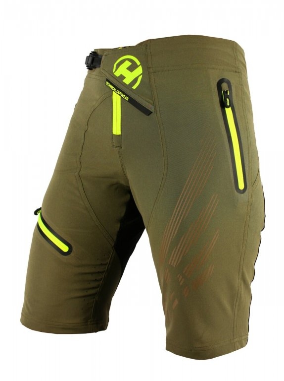 Kraťasy dámské HAVEN ENERGY khaki/žluté