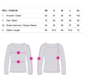 Triko dlouhé dámské LOAP BERUNA růžové žíhané