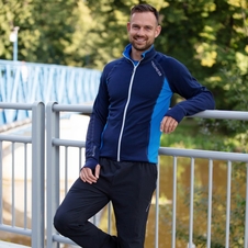 Mikina pánská Progress TOREZ tmavě modrá/světle modrá