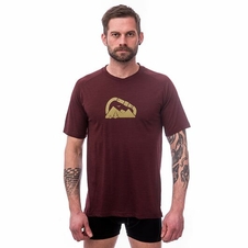 Triko krátké pánské SENSOR MERINO AIR PT SUMMIT port red