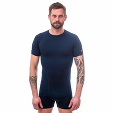 Triko krátké pánské SENSOR MERINO ACTIVE deep blue