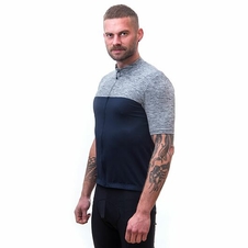 Dres krátký pánský SENSOR CYKLO COOLMAX deep blue/šedá