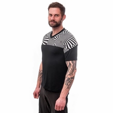 Dres krátký pánský SENSOR HELIUM černá/geometry