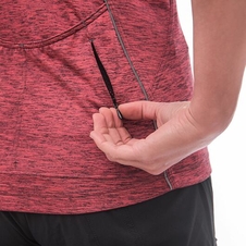 Dres krátký dámský SENSOR CYKLO MOTION zip růžovo/černý