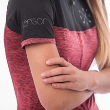 Dres krátký dámský SENSOR CYKLO MOTION zip růžovo/černý