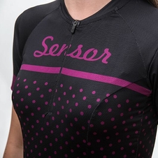Dres krátký dámský SENSOR CYKLO TOUR black dots