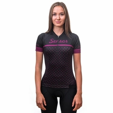 Dres krátký dámský SENSOR CYKLO TOUR black dots