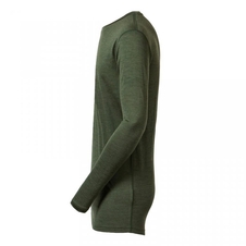 Triko dlouhé pánské Progress merino khaki melír