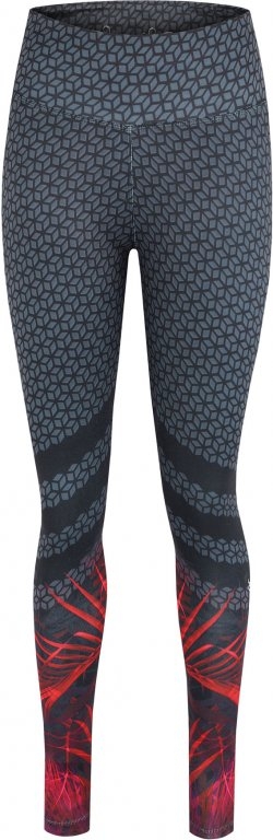 Legíny dlouhé dámské LOAP MIRONE šedé/červené