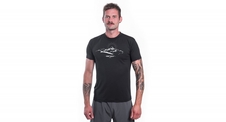Triko krátké pánské SENSOR COOLMAX TECH MOUNTAINS černé