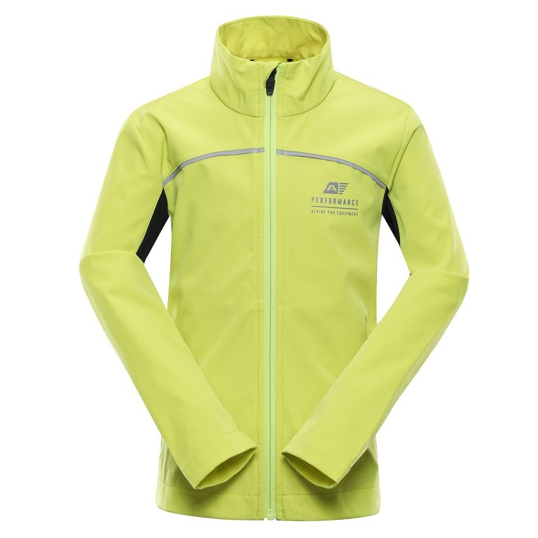 Bunda dětská ALPINE PRO GEROCO softshellová zelená