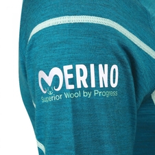 Triko dlouhé dámské Progress NDRZ merino zelený melír