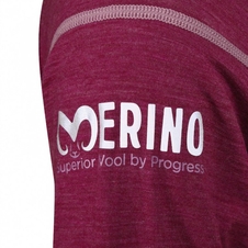 Triko dlouhé dámské Progress NSTZ merino rolák vínový melír