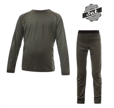 Komplet dětský SENSOR MERINO AIR SET olivový NEW