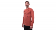 Triko dlouhé pánské SENSOR MERINO ACTIVE SNSR terracotta