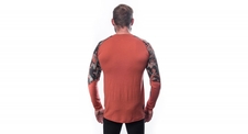 Triko dlouhé pánské SENSOR MERINO IMPRESS terracotta/rush