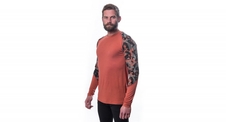 Triko dlouhé pánské SENSOR MERINO IMPRESS terracotta/rush