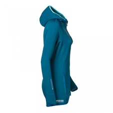 Mikina dámská Progress TISPA HOODY MERINO petrol