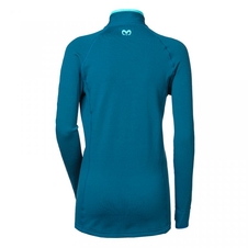 Mikina dámská Progress TISPA ZIP MERINO petrol