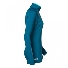 Mikina dámská Progress TISPA ZIP MERINO petrol