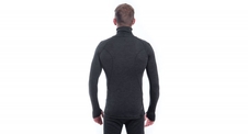 Triko dlouhé pánské SENSOR MERINO BOLD rolák antracitové