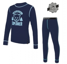 Komplet dětský SENSOR DOUBLE FACE WILD set tm. modrý