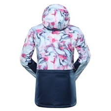 Bunda dámská ALPINE PRO OMEQA s membránou PTX modrá