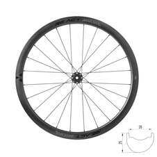 Zapletená kola Miche RE.ACT 38 DISC plášťová