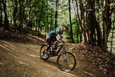 Dres Force MTB MOUNT LADY krátký rukáv, modrý