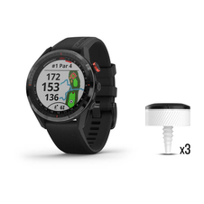 Hodinky Garmin Approach S62 Black Bundle/Black Silicone Band