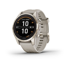 Hodinky Garmin fenix 7S Pro Sapphire Solar Edition, Soft Gold / Light Sand Band