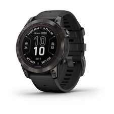 Hodinky Garmin fenix 7 Pro Sapphire Solar Edition, Carbon Gray DLC Titanium/Black Band