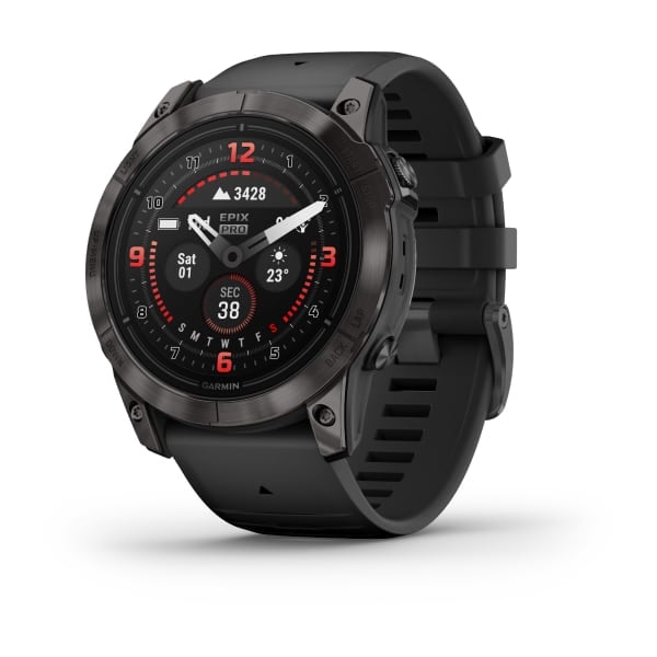 Hodinky Garmin epix Pro (Gen 2) Sapphire Edition, 51 mm, Carbon Gray DLC Titanium/Black Band