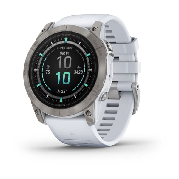 Hodinky Garmin epix Pro (Gen 2) Sapphire Edition, 51 mm, Titanium/Whitestone Band