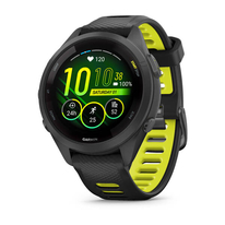 Hodinky Garmin Forerunner 265S, luneta Black, pouzdro Black, řemínek silicone Black/Yellow