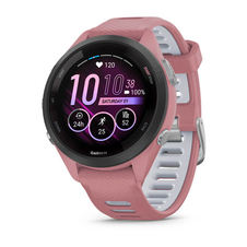 Hodinky Garmin Forerunner 265S, luneta Black, pouzdro Pink, řemínek silicone Pink/Grey