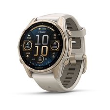 Hodinky Garmin fenix 8, 43 mm, AMOLED, Sapphire, Soft Gold/Fog grey