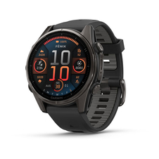 Hodinky Garmin fenix 8, 43 mm, AMOLED, Sapphire, Carbon grey DLC titanium, Black/Pebble grey