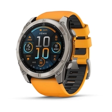 Hodinky Garmin fenix 8, 51 mm, AMOLED, Sapphire, Titanium s Orange/Graphite