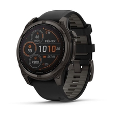 Hodinky Garmin fenix 8, 47 mm, Solar, Sapphire, Carbon grey DLC titanium s Black/Grey