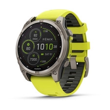 Hodinky Garmin fenix 8, 47 mm, Solar, Sapphire, Titanium s Yellow/Graphite
