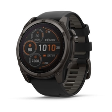 Hodinky Garmin fenix 8, 51 mm, Solar, Sapphire, Carbon grey DLC titanium s Black/Grey