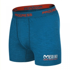 Boxerky Progress SKN merino petrol melír