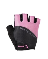 Cyklistické rukavice R2 VOUK ATR19V-pink