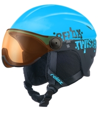 Lyžařská helma Relax TWISTER VISOR RH27J-blue