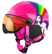 Lyžařská helma Relax TWISTER VISOR RH27K-pink
